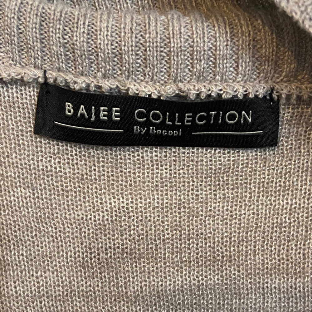 Elegant Taupe Women's Cardigan - Picture 2 of 3
